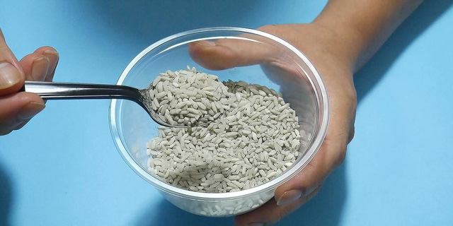 Trộn gạo với xi măng để diệt chuột